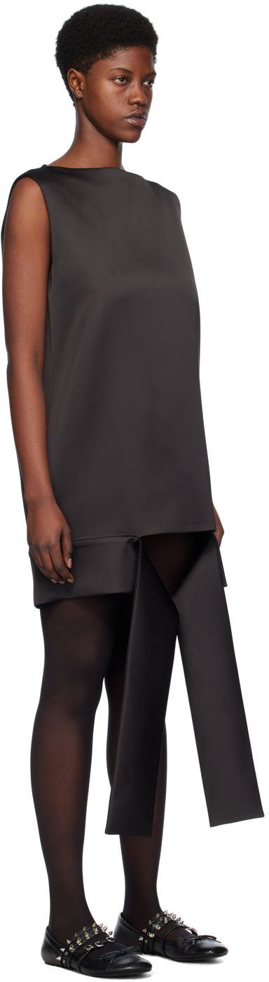 Šaty We11done We11done Satin Sleeveless Minidress with Origami Straps Čierna | WD-OP0-24-174-U-BK, 1
