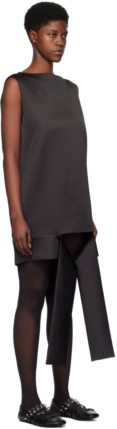 Šaty We11done We11done Satin Sleeveless Minidress with Origami Straps Čierna | WD-OP0-24-174-U-BK, 1