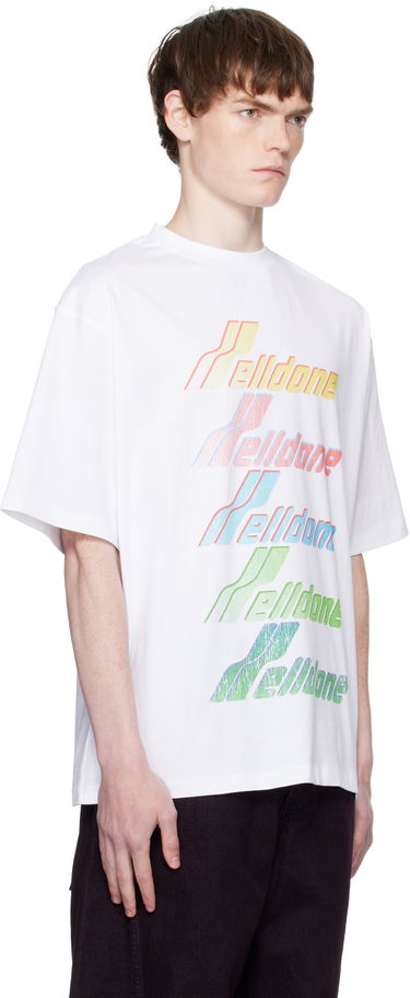 Tričko We11done Multi Rainbow Logo T-Shirt Biela | WD-TT2-25-755-U-WH, 1