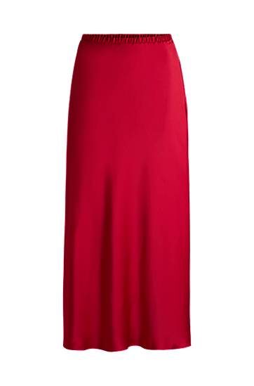 Sukňa BOSS Satin Maxi Skirt Červená | 50534585, 0