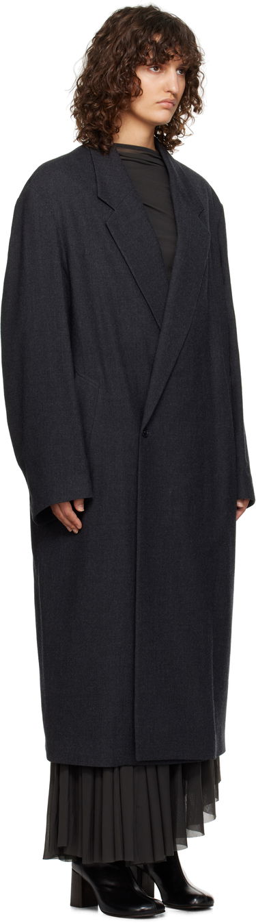 Kabáty LEMAIRE Lemaire Maxi Double Breasted Coat Šedá | CO1074 LF1302, 4