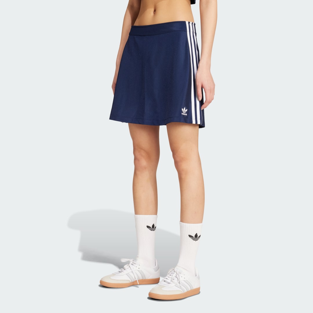 Sukňa adidas Performance Adicolor 3-Stripes Mini Skirt Navy | JW2643, 0