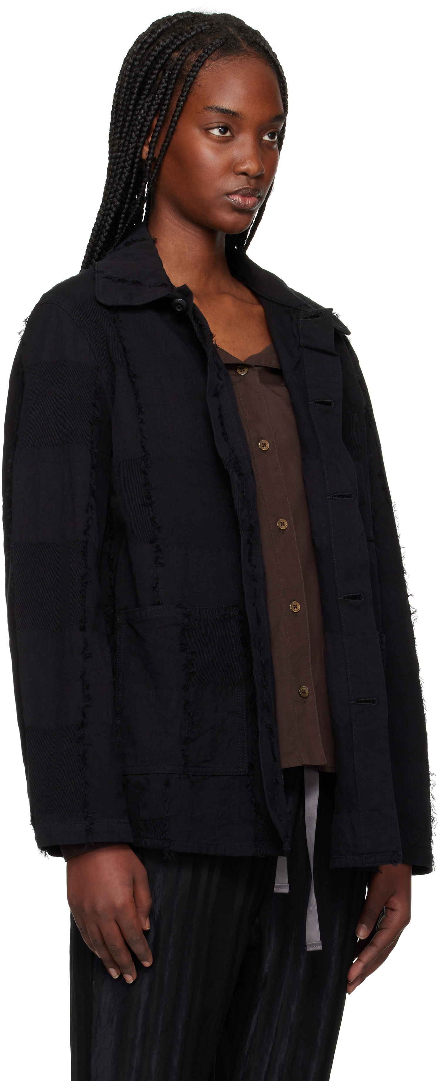 Bunda Needles Needles Coverall Ripstop Cut Jacquard Jacket Čierna | QV188, 1