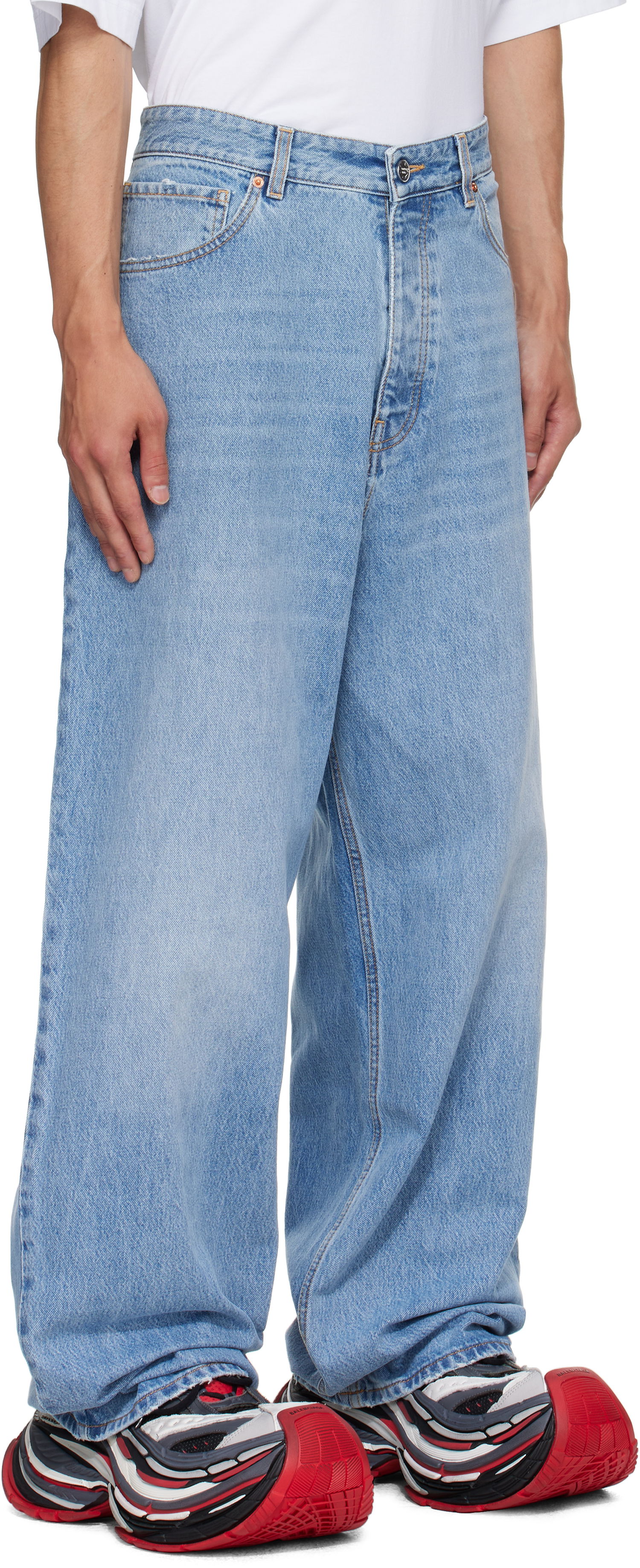 Džínsy VETEMENTS Vetements Anarchy Reworked Jeans Modrá | UH76DP120LB1, 1