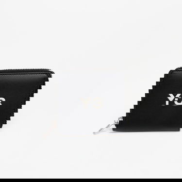 Peňaženka Y-3 Black Leather Zip Wallet Čierna | JN1727, 0