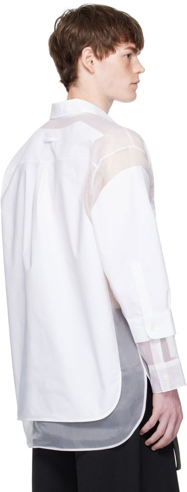 Košeľa Jean Paul Gaultier Jean Paul Gaultier 'The Petit Grand' Double Layered Shirt Biela | 25/03-U-ST035-C075-01, 2