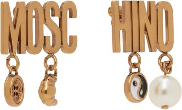 Náušnice Moschino Moschino Lettering Drop Earrings Metalická | 25171A913684081607, 1