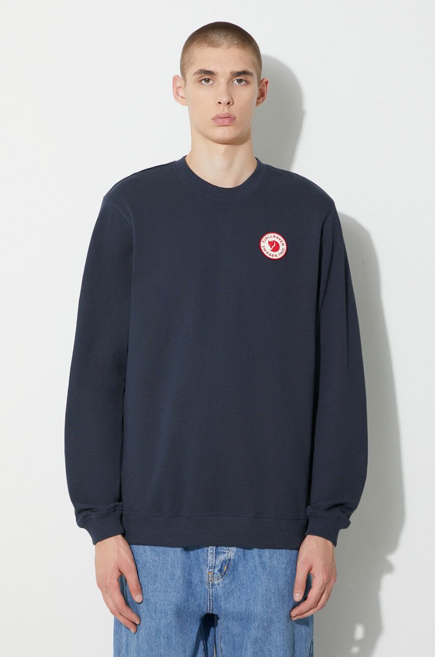 Mikina FJÄLLRÄVEN 1960 Logo Sweatshirt Crewneck Modrá | F87163.555, 0