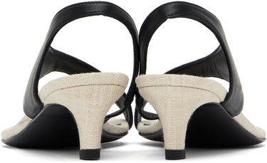 Doplnky TOTEME TOTEME Leather Thong Heeled Sandals Čierna | 252-WAS0201-LE0104, 1