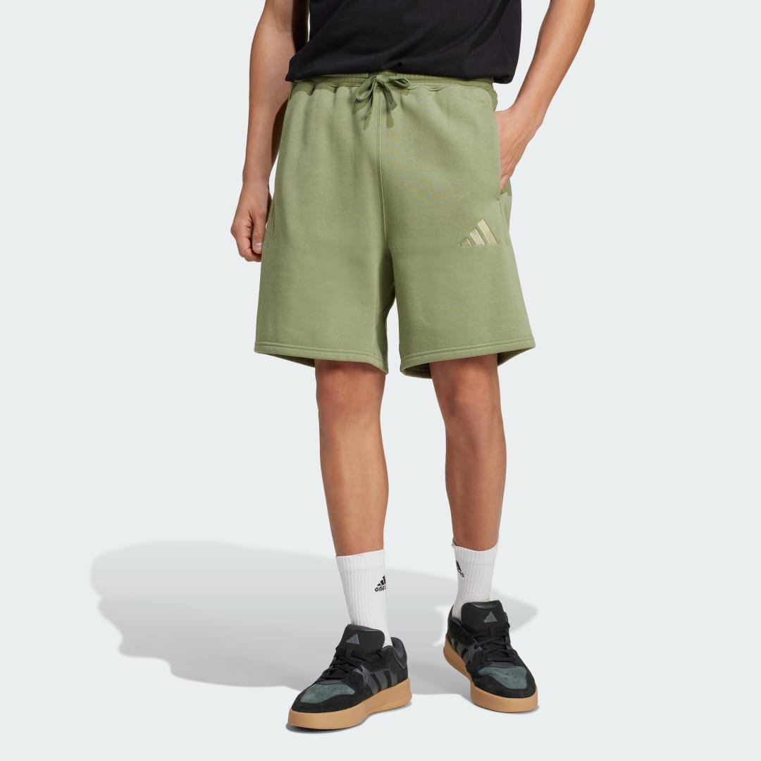 Šortky adidas Performance ALL SZN Fleece Shorts Zelené | JC8680, 0