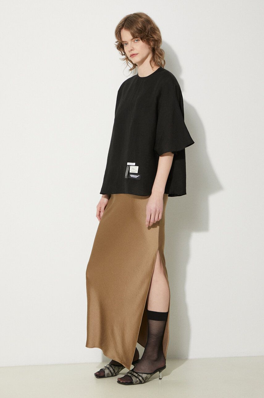 Tričko UNDERCOVER Blouse with Short Sleeves and Round Neck Biela | UC1D1402-2, 1