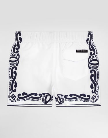Plavky Dolce & Gabbana Dolce & Gabbana Bandanna Print Swim Trunks Biela | L1J818ON04NHA9RB, 1