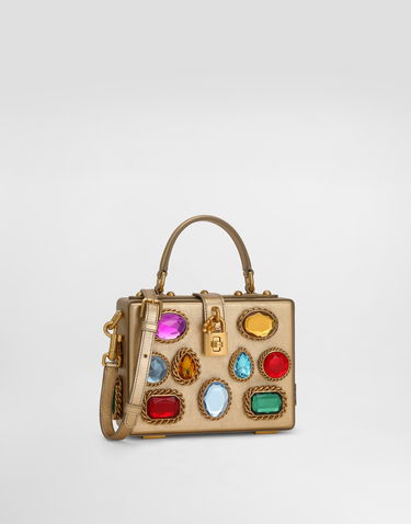 Kabelka Dolce & Gabbana Dolce & Gabbana Dolce Box Handbag with Jewels Metalická | BB5970AV1688H945, 1