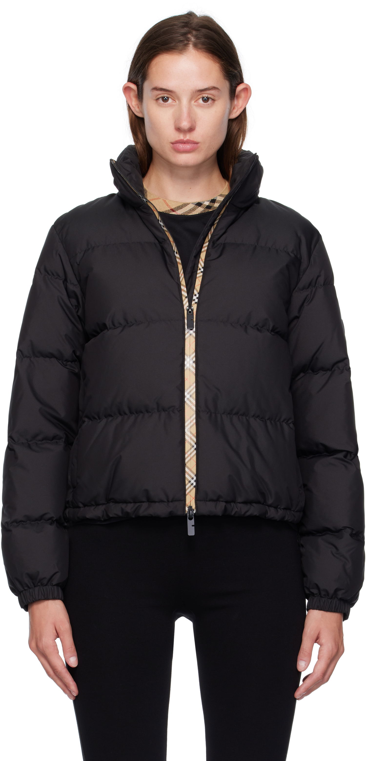 Prešívaná bunda Burberry Ambleside Down Puffer Jacket Čierna | 8113822, 0