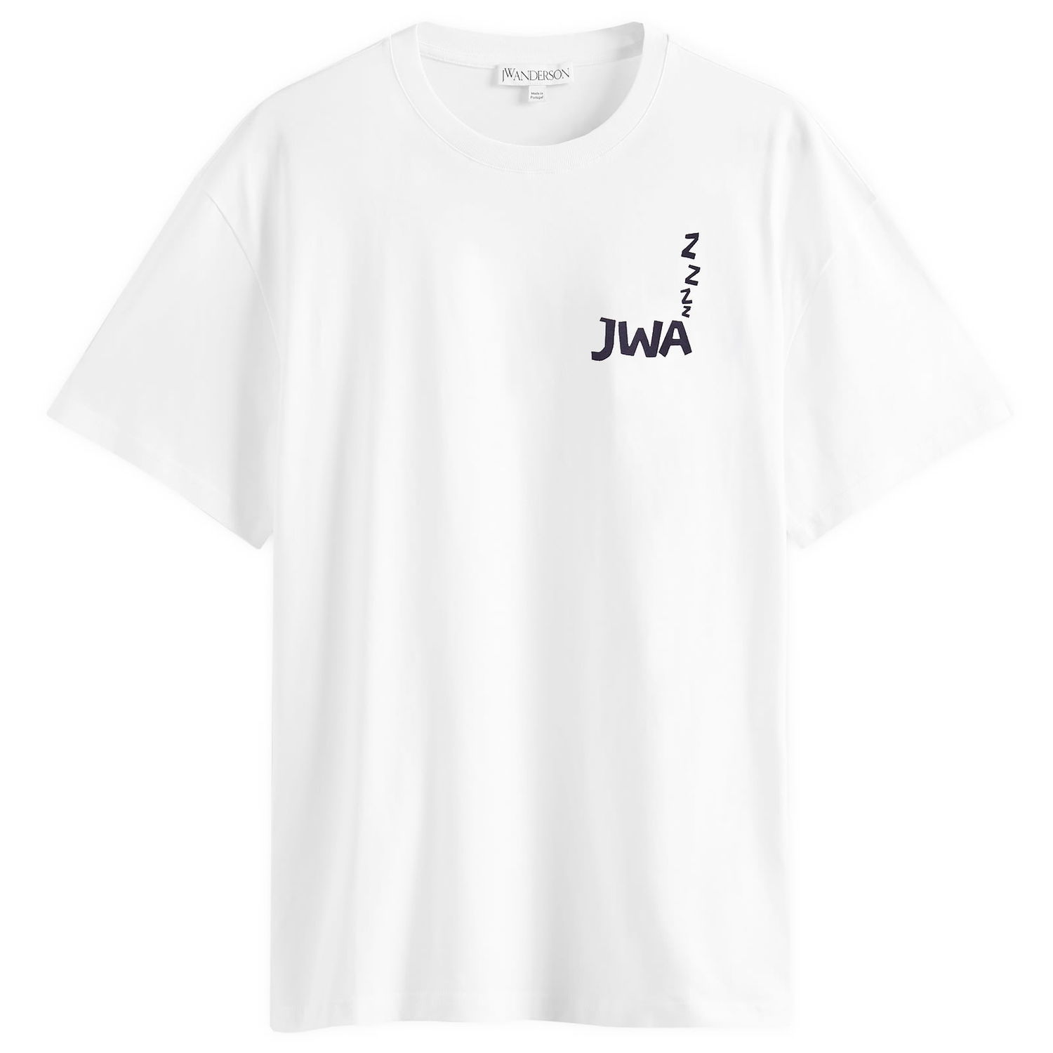 Tričko JW Anderson Back Print T-Shirt in White, Size Large Biela | JT0285-PG1510-001, 0