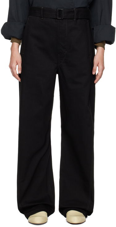 Cargo nohavice LEMAIRE Lemaire Twisted Belt Trousers Čierna | PA326 LD1000, 0