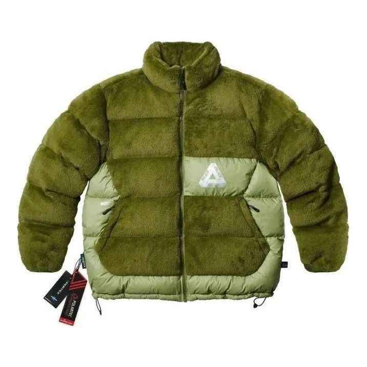 Prešívaná bunda Palace Palace High Loft Fleece Puffer Jacket Zelené | P23JK118, 0