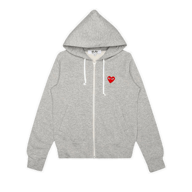 Mikina Comme des Garçons PLAY Zip Up Hoodie Šedá | AZ T167 051 1, 0