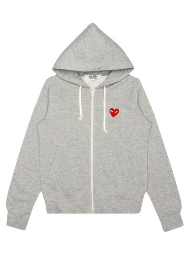 Mikina Comme des Garçons PLAY Zip Up Hoodie Šedá | AZ T167 051 1