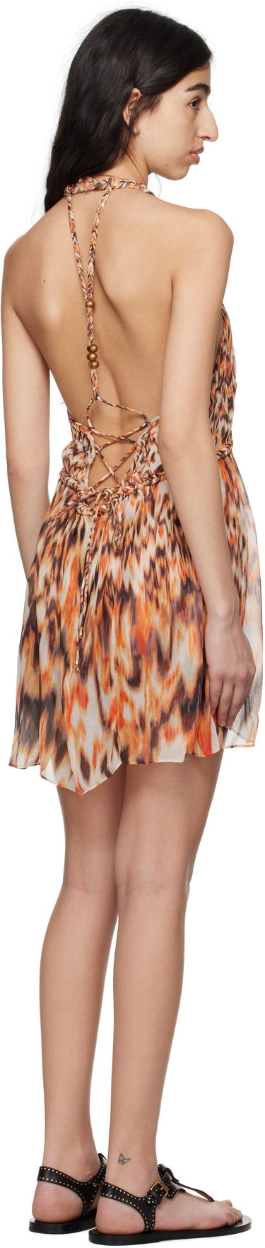 Šaty ISABEL MARANT Isabel Marant Rozilda Halter Neck Mini Dress Oranžová | RO0769FA-C2J05I, 2