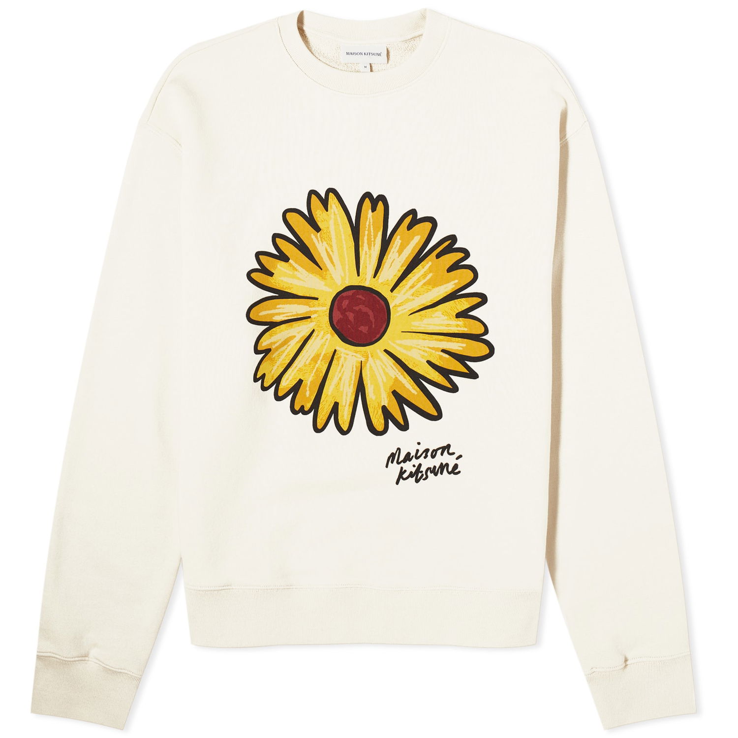 Mikina MAISON KITSUNÉ Maison Kitsuné Floating Flower Crew Sweat Biela | MM00317KM0321-P205, 0