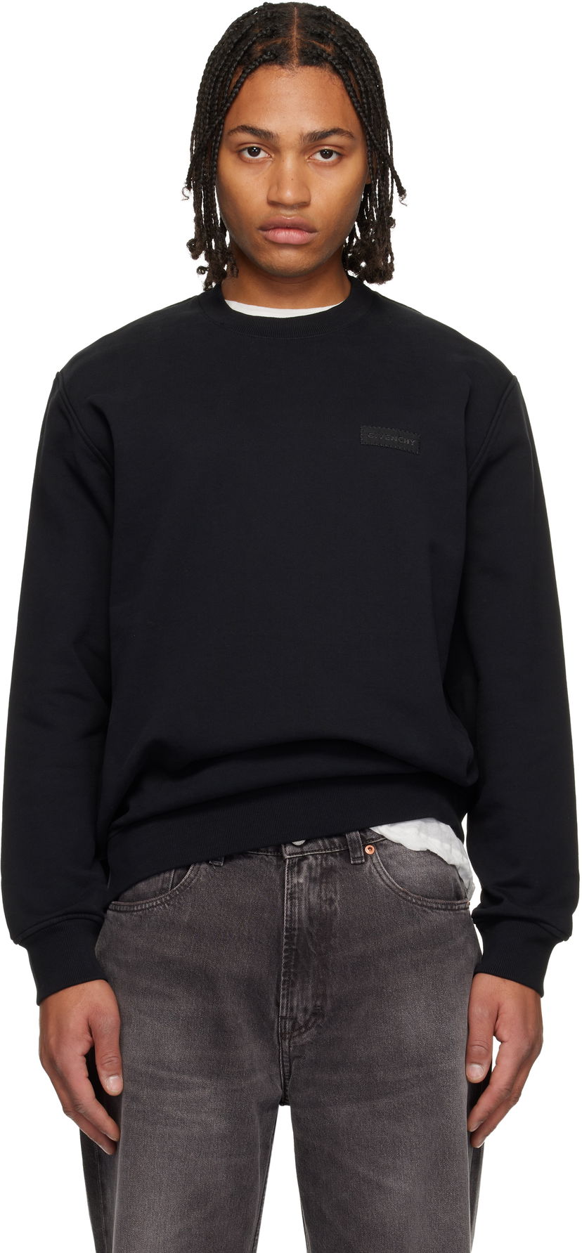Mikina Givenchy 'GIVENCHY' Patch Sweatshirt Čierna | BMJ0NT319B001