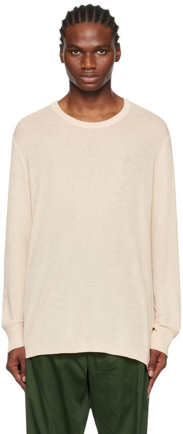 Tričko LEMAIRE Dropped Shoulder Long Sleeve T-Shirt Béžová | TO1113 LJ1005, 0
