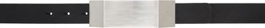 Opasok Rick Owens Rick Owens Beveled Buckle Belt Čierna | RA01D0481 LGE, 0