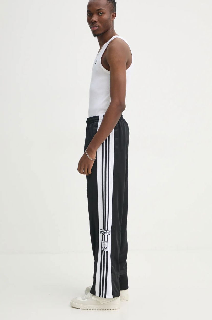 Tepláky adidas Originals Black Training Pants with Stripes Čierna | JD4267