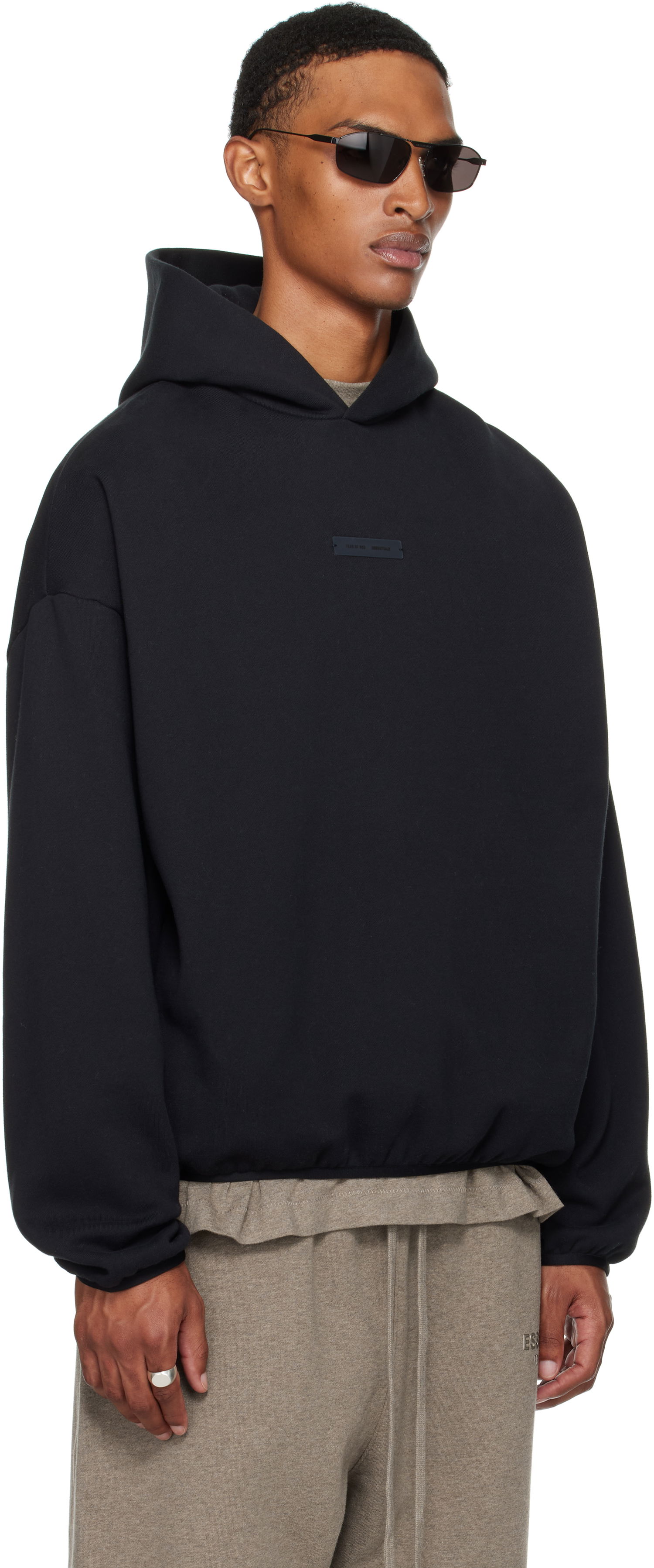 Mikina Fear of God Fear of God ESSENTIALS Modern Fit Fleece Hoodie Čierna | 192SP256510F, 1