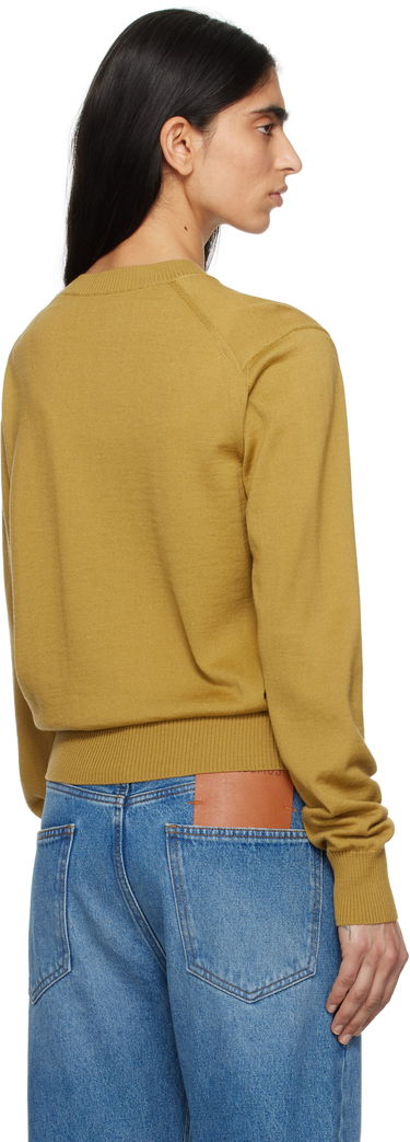 Sveter AMI AMI Paris Ami de Coeur Crew Neck Wool Sweater Žltá | FKS121.KN0025, 2