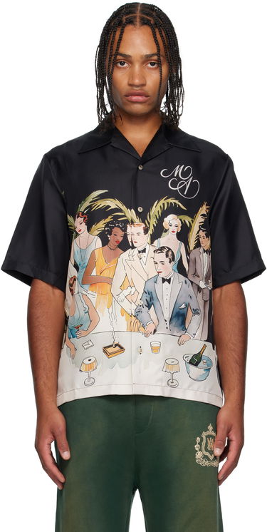 Košeľa AMIRI AMIRI Bar Scene Resort Shirt Čierna | AMSTCA1192, 0