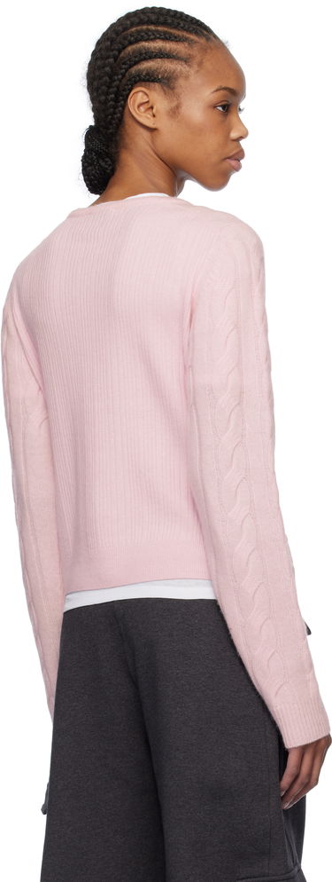 Sveter GANNI Ganni Cashmere Blend Tie Front Cardigan Ružová | K2415, 2