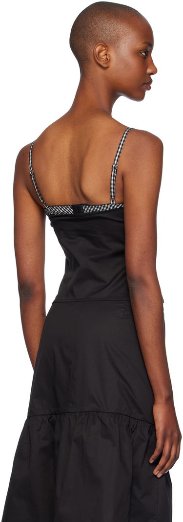 Šaty Miaou Miaou Enzo Gingham Trim Cami Top Čierna | 7092SPSBLK, 2