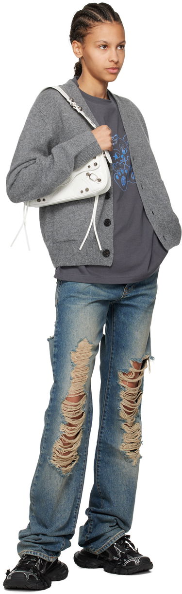 Sveter We11done We11done Patch Pocket Cardigan Šedá | WD-KC3-23-621-U-CH, 3