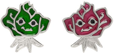 Náušnice Chopova Lowena Silver Smile Rose Earrings Zelené | 6118, 0