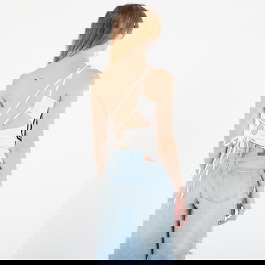 Tielko adidas Originals One-shoulder Ruched Top Biela | KC9118, 2