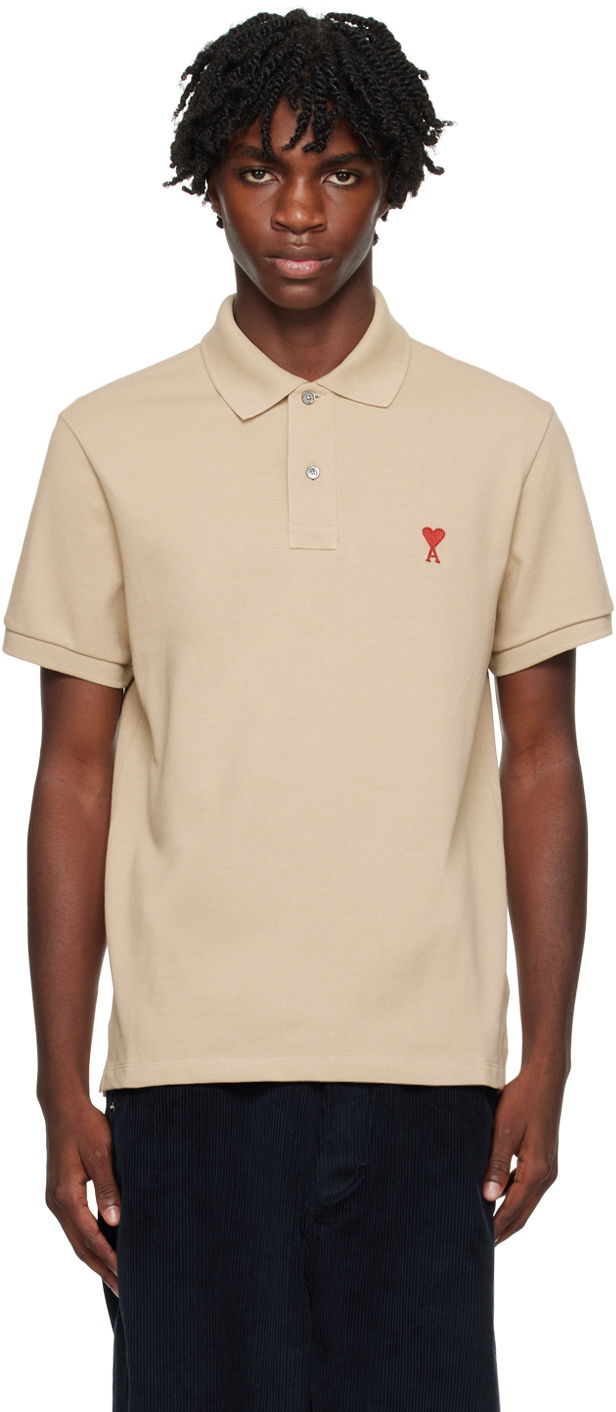 Polo tričko AMI Polo Tee Béžová | UPL001.760, 0
