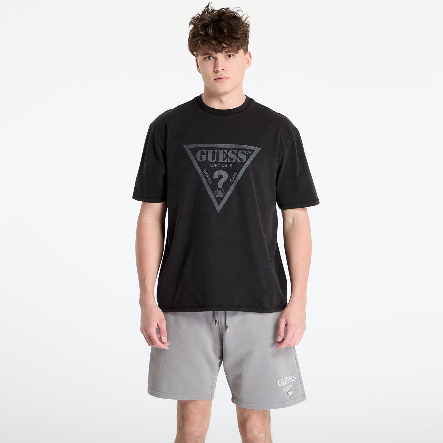 Tričko GUESS GUESS Originals Front Logo T-Shirt Čierna | M5GI10K8FQ4-JTMU, 0