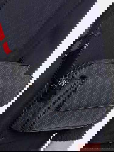 Ľadvinka Gucci Gucci GG Messenger Bag Čierna | 795479FADJA1042, 1