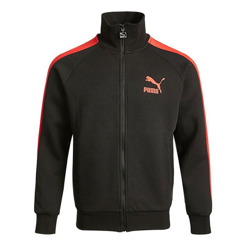 Bunda Puma Sports Stitching Stand-up Collar Jacket Čierna | 531377-51