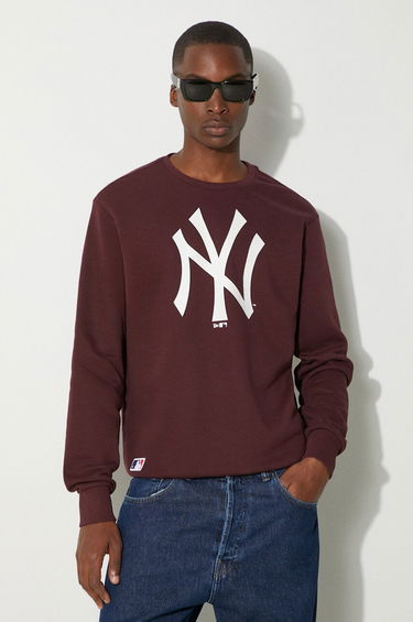 Mikina New Era NEW YORK YANKEES Crewneck Sweatshirt Vínová | 60416740, 0