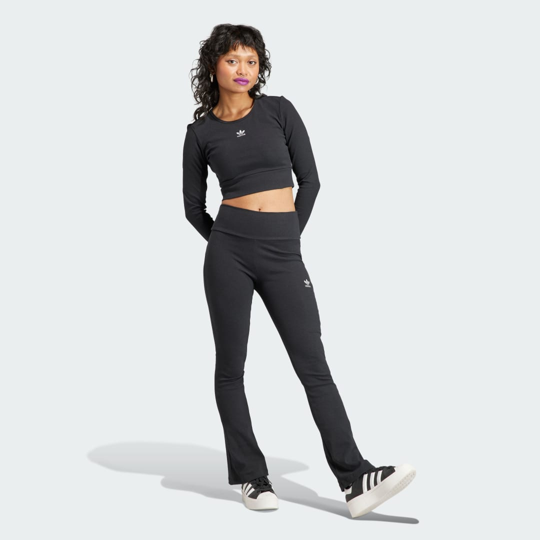 Essentials Rib Flared Pants