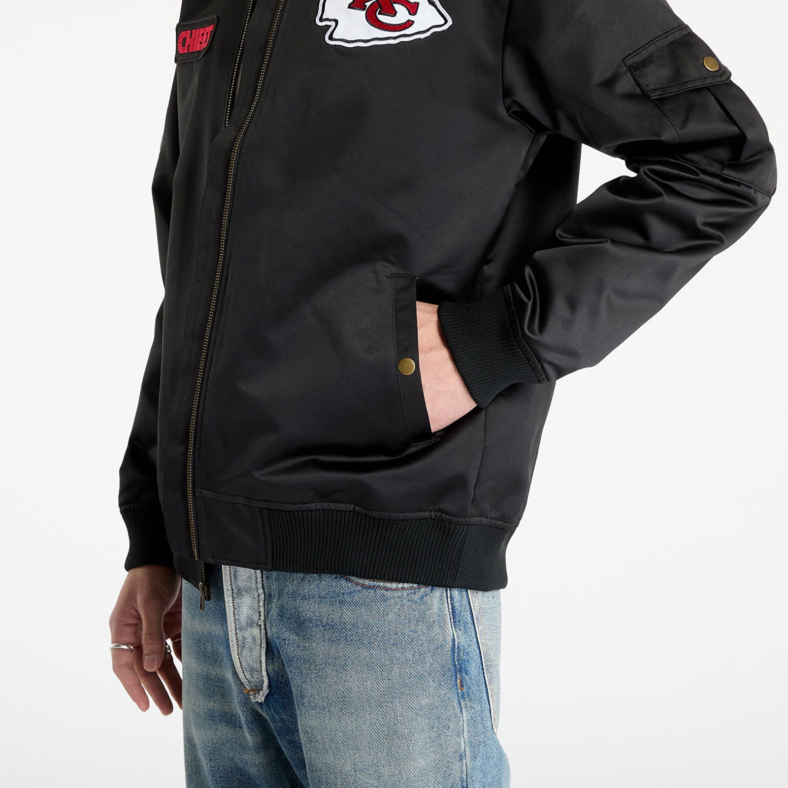 Team Leader Satin Bomber Jacket