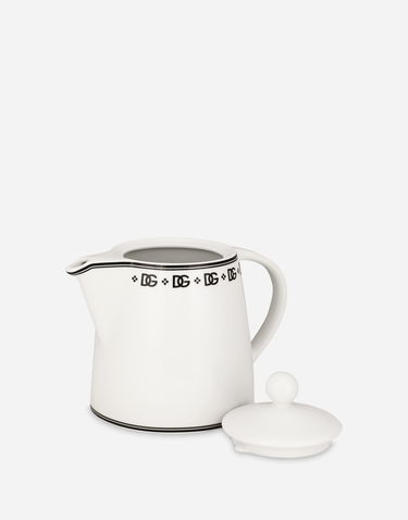 Home decor Dolce & Gabbana Dolce & Gabbana Porcelain Teapot with DG Logo Biela | TC0139TCALHU0082, 3