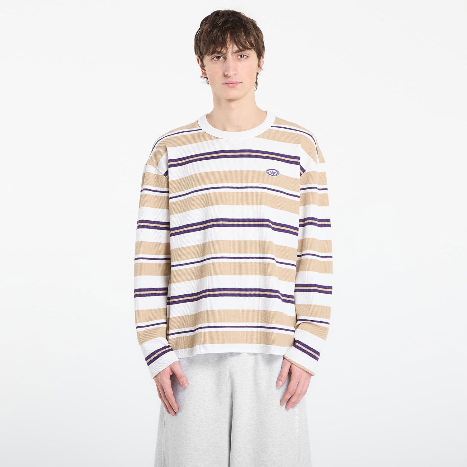 Tričko adidas Originals Graphic Striped Long Sleeve T-Shirt Rôznofarebný | KS6849, 0