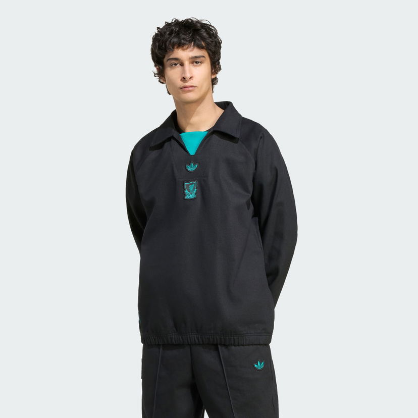 Mikina adidas Performance Liverpool FC Terrace Icons Čierna | JW7905