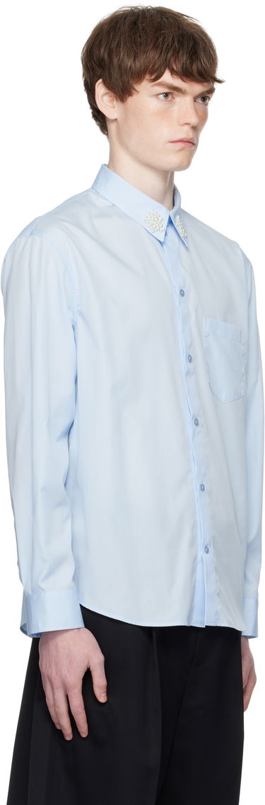 Košeľa Simone Rocha Simone Rocha Beaded Flower Cluster Classic Shirt Čierna | 5384B 1025, 4