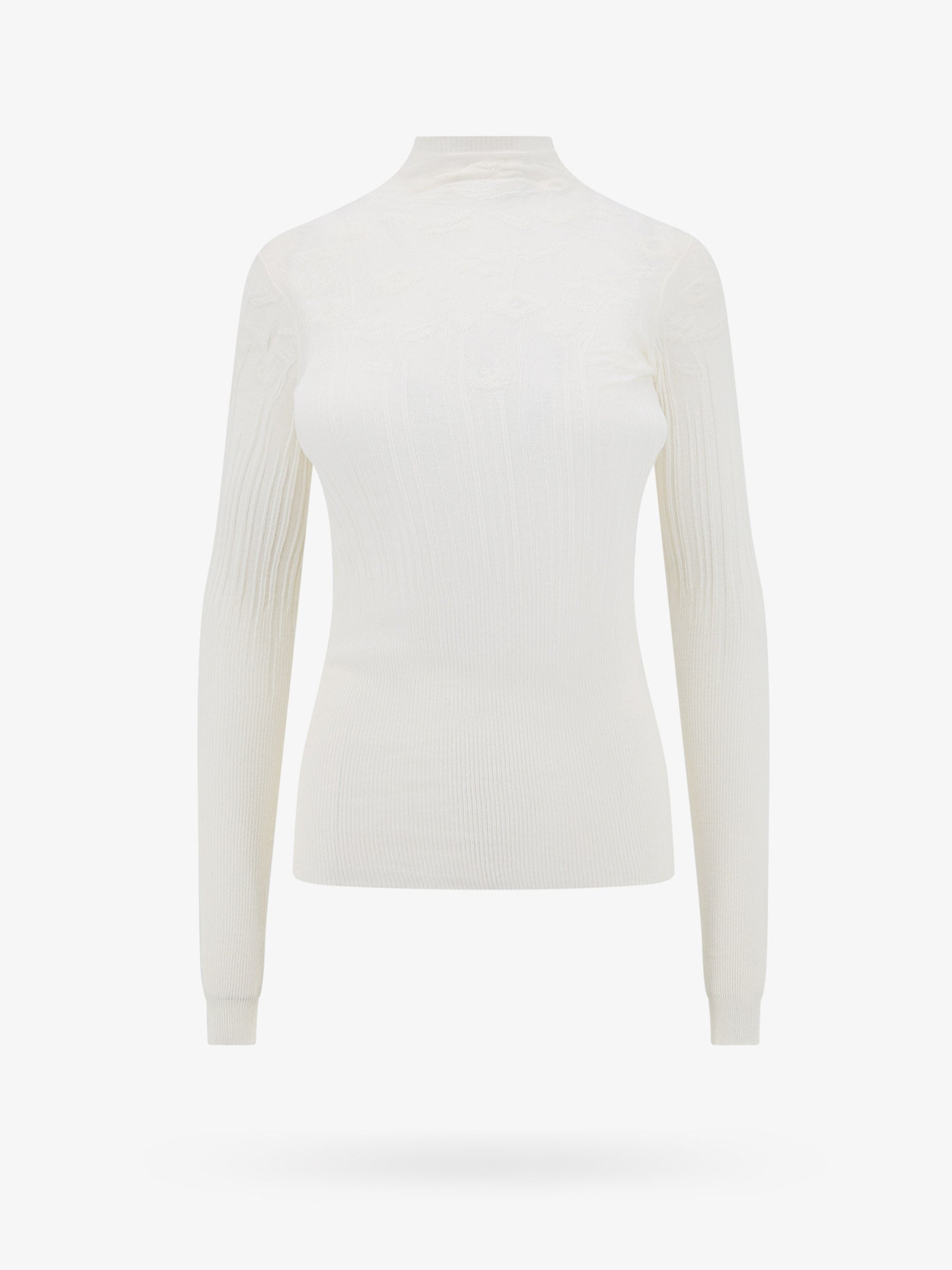 Sveter Bottega Veneta Turtleneck Top Biela | 772544V3MM09071, 0