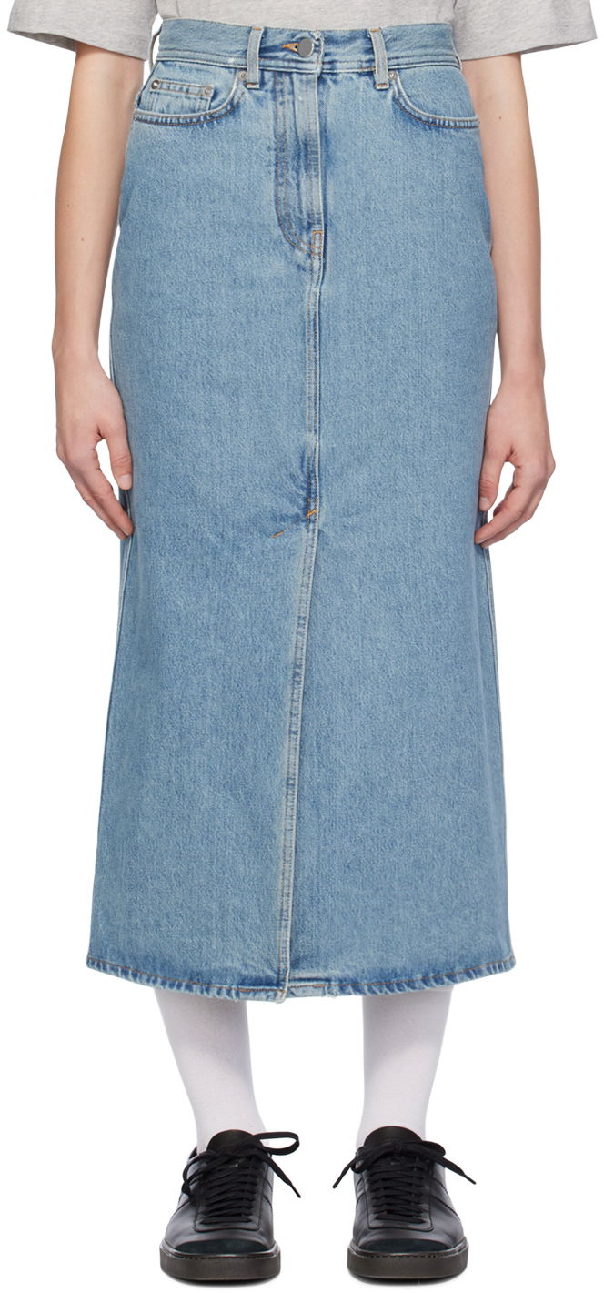 Sukňa Loulou de Saison Loulou de Saison Rona Denim Maxi Skirt Modrá | RONA, 0
